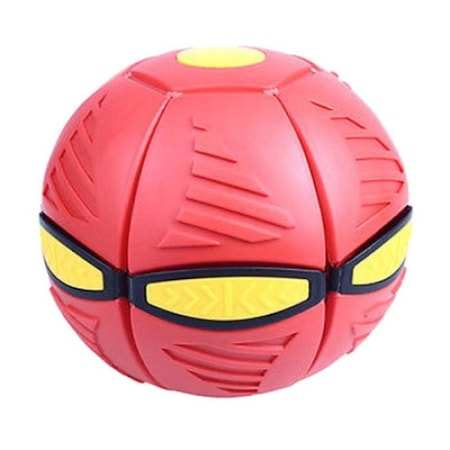Minge zburatoare transformabila in disc Frisbee Phlat Ball P3 - Culoarea Rosie [5]
