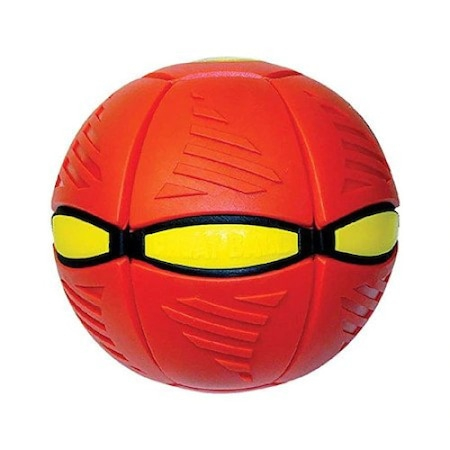 Minge zburatoare transformabila in disc Frisbee Phlat Ball P3 - Culoarea Rosie [2]