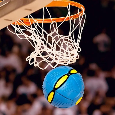 Minge zburatoare transformabila in disc, Junior Phlat ball, albastra [3]