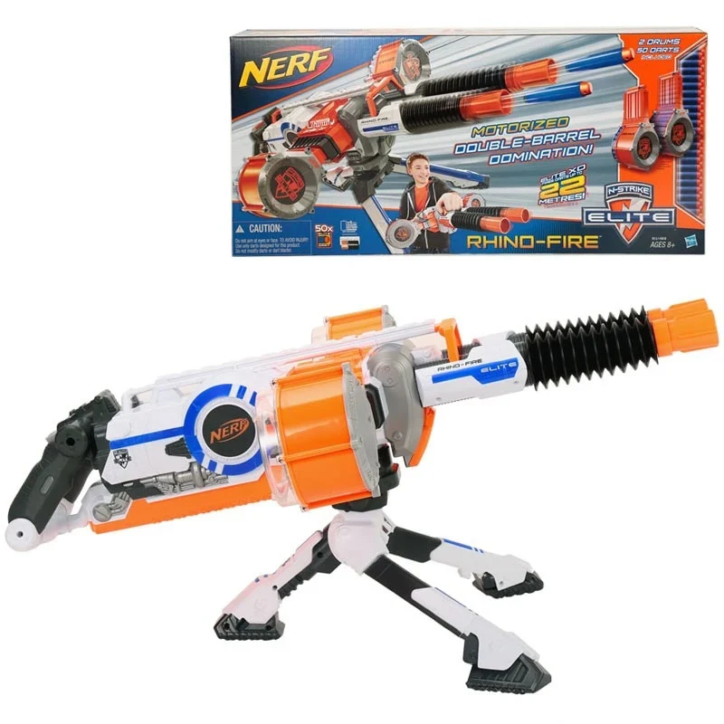 Mitraliera Motorizata Uriasa de Lupta  de jucarie Nerf Blaster Rhino-Strike ,  86 x 41 x 15 CM [4]