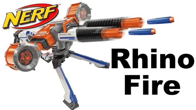 Mitraliera Motorizata Uriasa de Lupta  de jucarie Nerf Blaster Rhino-Strike ,  86 x 41 x 15 CM [2]