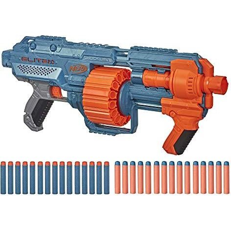 Mitraliera Nerf Elitte cu Foc Automat,  Tambur Rotativ  si Design Inovator,  2.0 - Shockwave RD-15 [3]