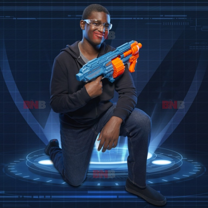 Mitraliera Nerf Elitte cu Foc Automat,  Tambur Rotativ  si Design Inovator,  2.0 - Shockwave RD-15 [2]