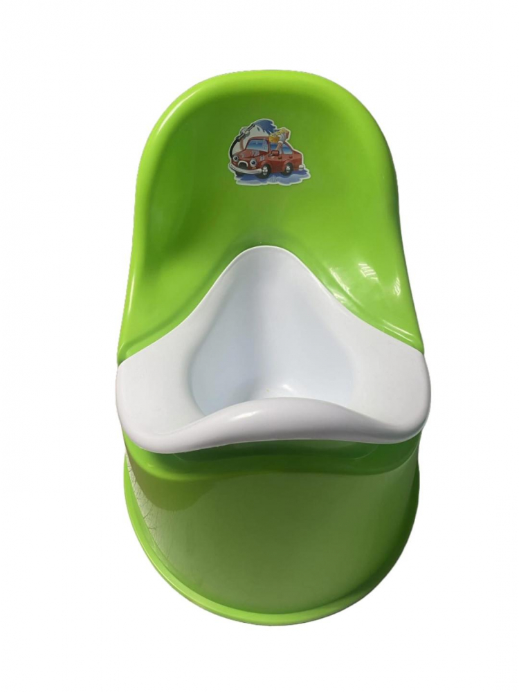 Olita pentru copii  Smart Baby, margini rotunjite si vas detasabil,  Verde deschis  / Alb , 37x27.5x28 Cm [3]
