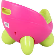 Olita Scaunel Bebe Ergonomic cu Capac , Scaun de Toaletă cu Picioruse  Antiderapante Throne  pentru Antrenament WC -  Roz cu Verde [4]