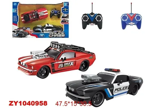 Pachet de 2 Mașini de Poliție și Tâlhari Radiocomandate 1:16  Speed ​​& Go Police and Robber [2]