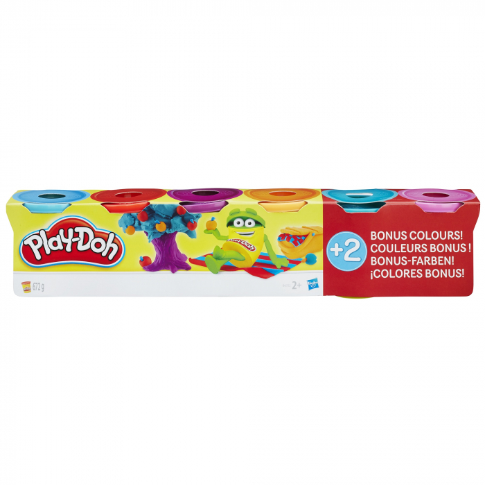 Pachet Play-Doh, 4 cutii + 2 bonus, culori neon [2]