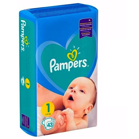 Pachet Scutece Pampers Active Baby Giant Pack, Nr. 1, 2-5 kg, 86 Buc si Servetele Pampers 52 Buc [3]