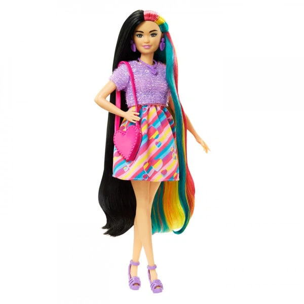 Papusa Barbie Totally Hair Barbie Bruneta – Beauty Lounge - Salon de Infrumusetare [5]