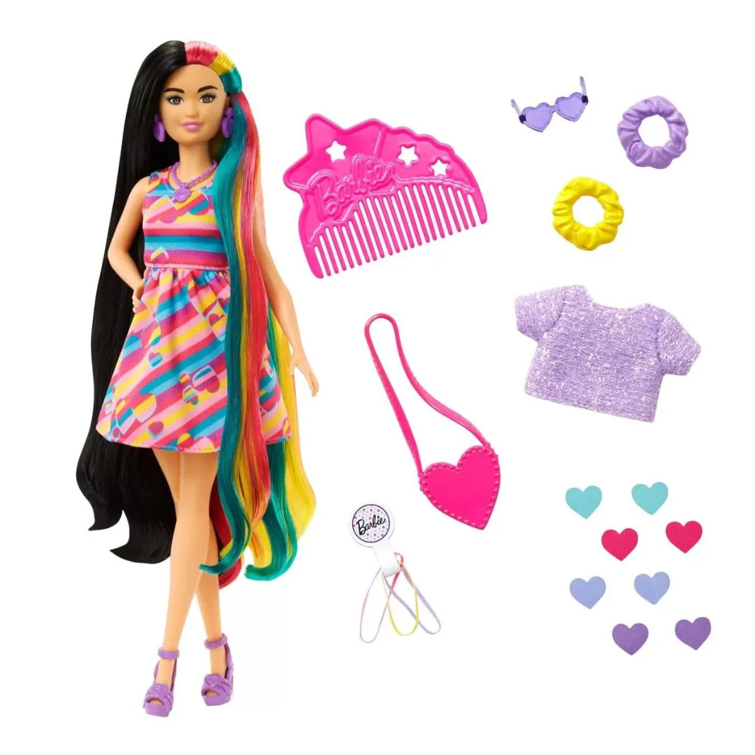 Papusa Barbie Totally Hair Barbie Bruneta – Beauty Lounge - Salon de Infrumusetare [3]