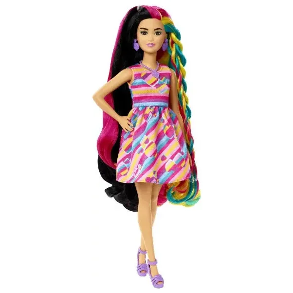 Papusa Barbie Totally Hair Barbie Bruneta – Beauty Lounge - Salon de Infrumusetare [4]