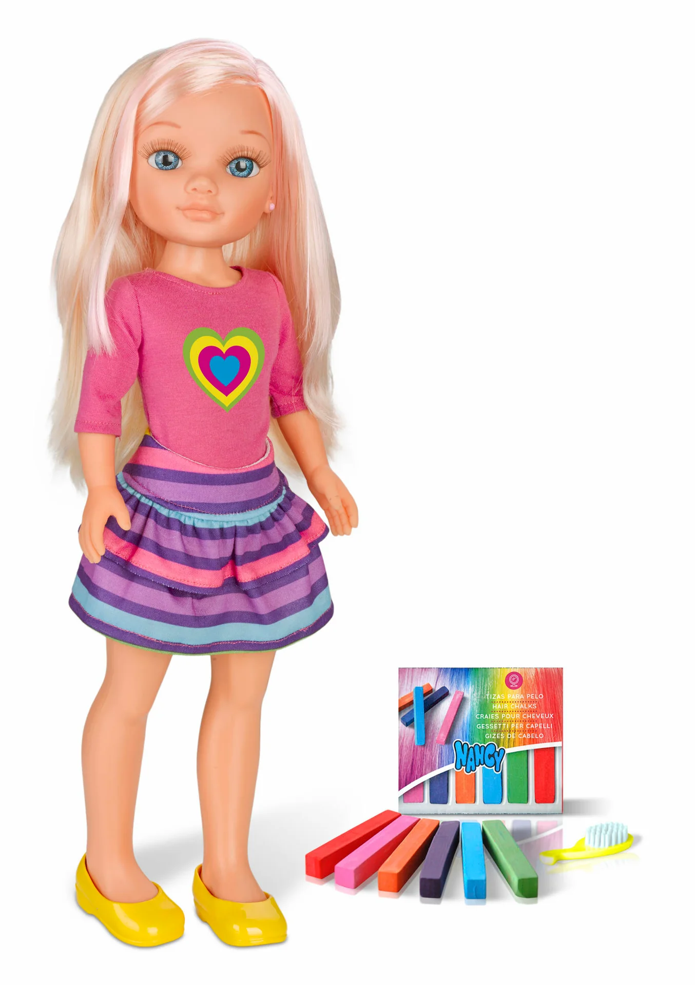 Papusa  Frumoasa cu Suvite si Par Lung -  Nancy Making Highlights Famosa, 43 CM, Multicolor [1]