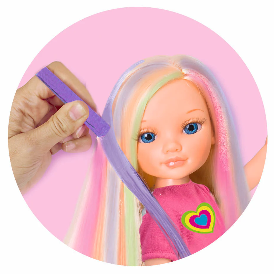 Papusa  Frumoasa cu Suvite si Par Lung -  Nancy Making Highlights Famosa, 43 CM, Multicolor [3]