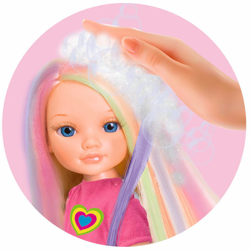 Papusa  Frumoasa cu Suvite si Par Lung -  Nancy Making Highlights Famosa, 43 CM, Multicolor [2]