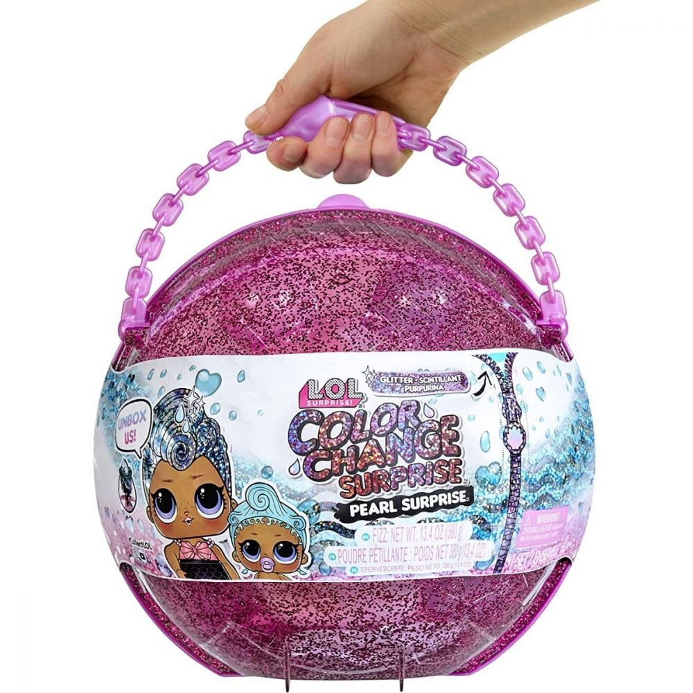 Papusa LOL Surprise Glitter Color Change, Pearl Surprise, Culoare Mov [1]