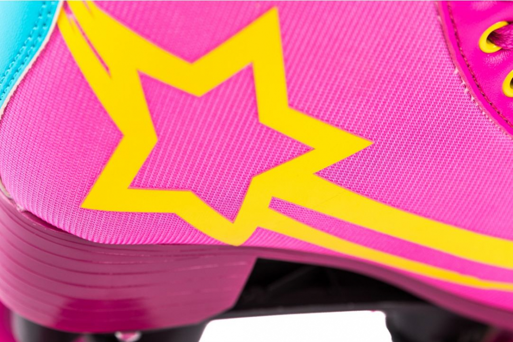 Patine cu Rotile  pentru Fetite , Linie Moderna  ,, Star " Culoare Roz /Pink [3]
