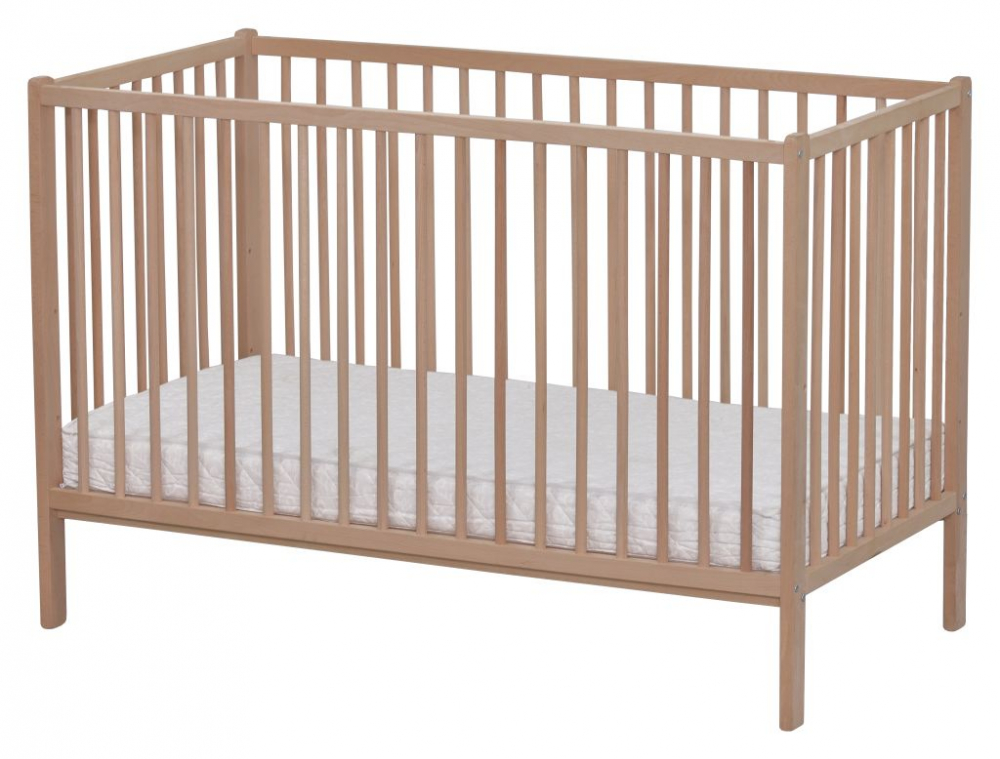 Patut copii 120x60 cm din 100% lemn de fag, Primii Pasi [4]