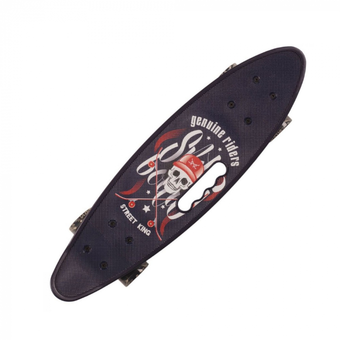 Penny board portabil cu roti luminoase, ABEC-7, Street King, violet inchis, eduBEBE, M9-4B [3]