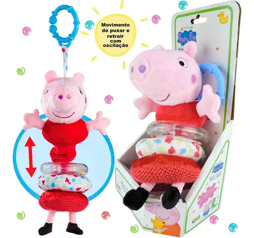 Peppa Pig -  Prima mea Jucărie de Pluș Interactiva -  Jucărie pentru Bebeluși,  Dezvoltarea timpurie a Jocului,  prindere la Cărucior , Pătuț  sau Scaun Auto [4]