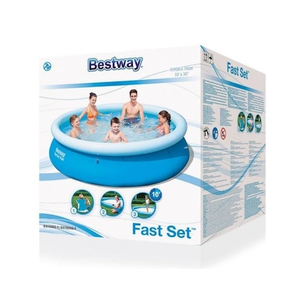 Piscina pentru  intreaga Familie  Bestway® Family  , Dimensiune 305 x 76 Cm, Strat Triplex PVC Foarte Rezistent [3]