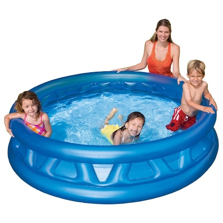 Piscina gonflabila pentru copii, rotunda, albastra, 188 x 46 cm [3]