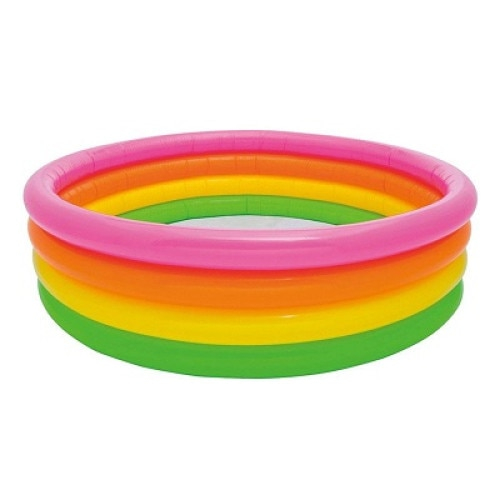 Piscina gonflabila cu 4 inele gonflabile, 168x46 cm, multicolora [1]
