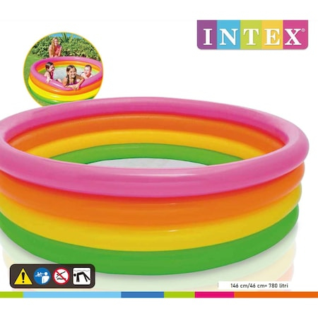 Piscina gonflabila intex cu 4 inele, 146 x 46 cm [2]