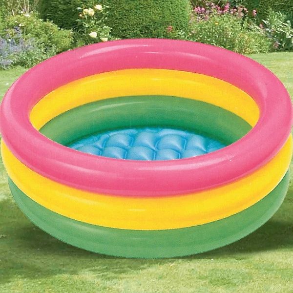Piscina gonflabila  pentru Bebelusi,  tip Cadita de Curte si Gradina ,85x25 cm , Curcubeu [4]