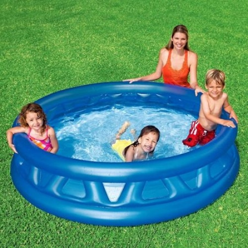 Piscina gonflabila, rotunda, albastra, 188 x 46 cm [2]