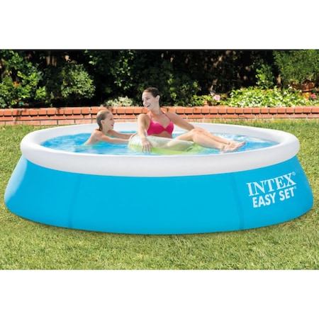 Piscina gonflabila rotunda Gradina, Curte, Asamblare rapida 10 minute, PVC rezistent, Fast Summer, Intex [5]