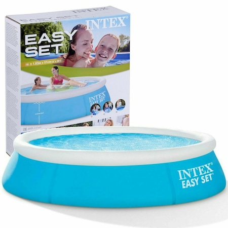 Piscina gonflabila rotunda Gradina, Curte, Asamblare rapida 10 minute, PVC rezistent, Fast Summer, Intex [8]