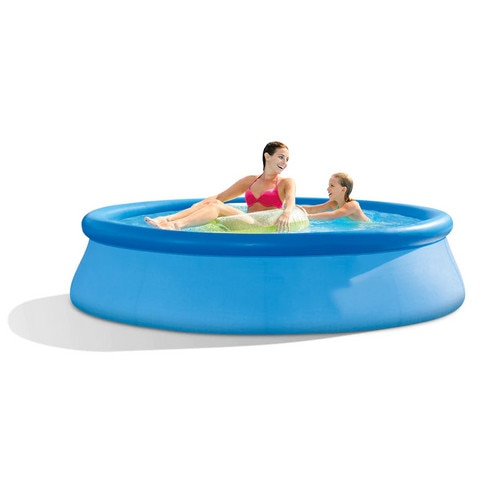 Piscina gonflabila SOLTOY® rotunda, bazin XXL 244 x 61 cm, ideala pentru familie, material PVC rezistent [2]