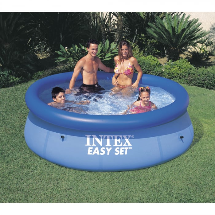 Piscina Intex Easy Summer Best Time, 244 x 61 cm, culoare albastru alb instalare rapida [5]