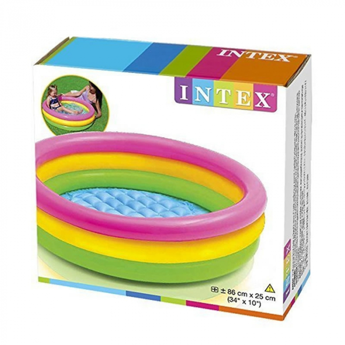 Piscina pentru copii Intex, 86 x 25 cm, 3 inele, multicolor [2]