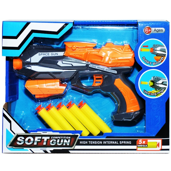 Pistol Spatial cu ventuze ,Space Gun, Multicolor,3 ani + [1]
