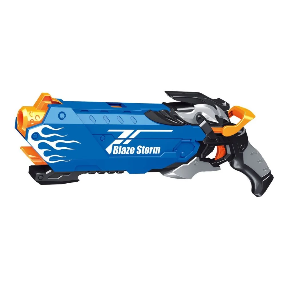 Pistol Top Gun Blaze Storm cu Raza Lunga de Actiune,  5x Bile Moi din Burete, Albastru [4]