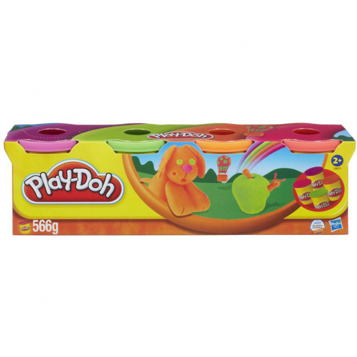 Plastilina Play-Doh Pachet culori neon, 4 buc [2]