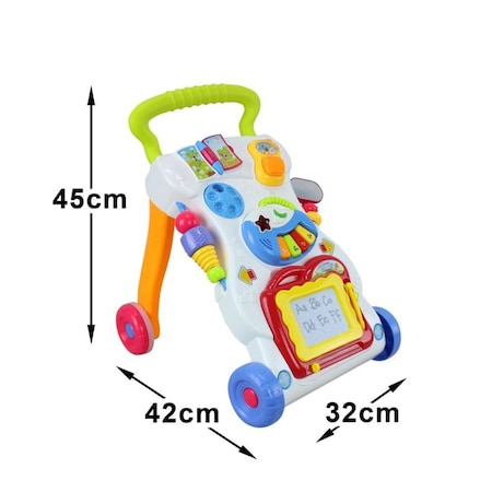 Premergator Copii cu Centru de Activitati Muzical, Alb [4]