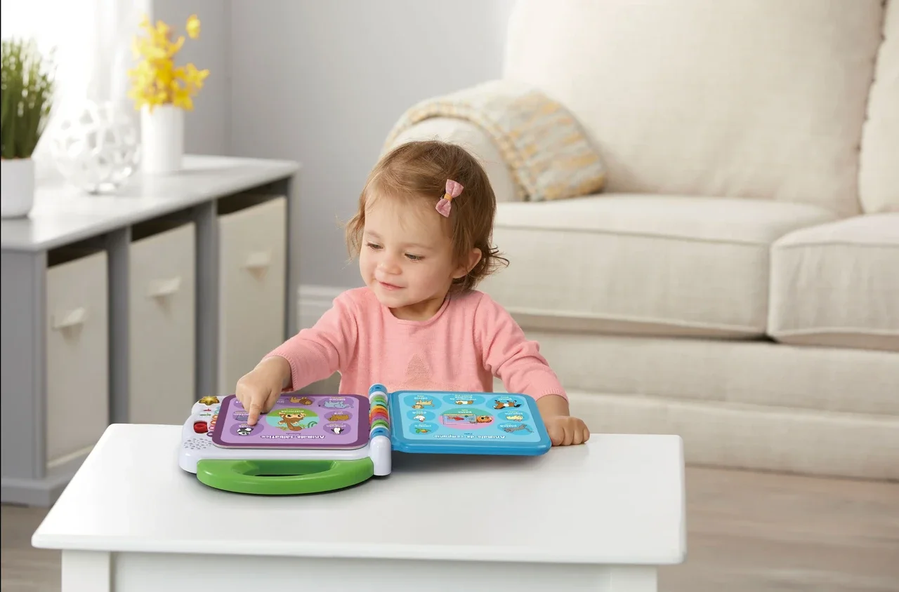 Prima mea Carte Ilustrată Interactivă, 100% Bilingvă in Limba Romana si Engleza cu 100 de Cuvinte si Propozitii, 1-5 ani, Vtech Toodler [6]
