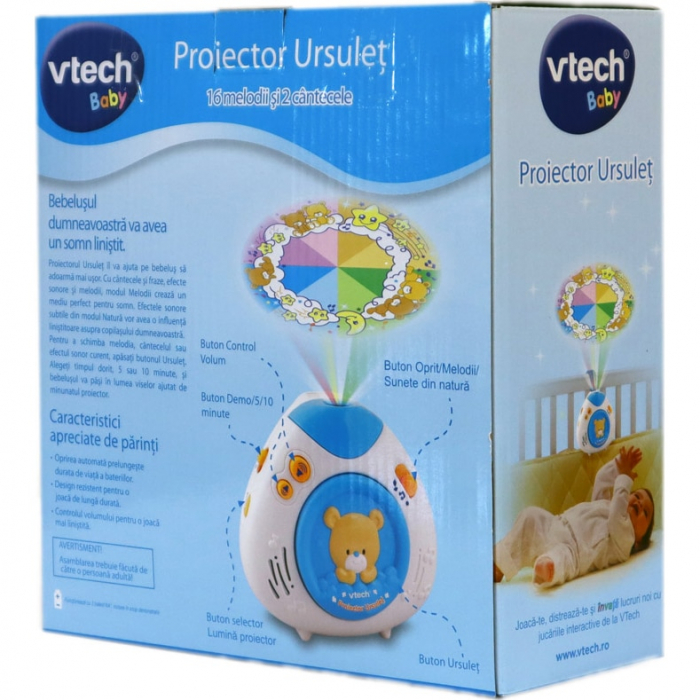 Proiector bebelusi Vtech Ursulet, Roz [4]
