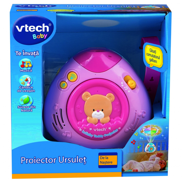 Proiector bebelusi Vtech Ursulet, Roz [3]