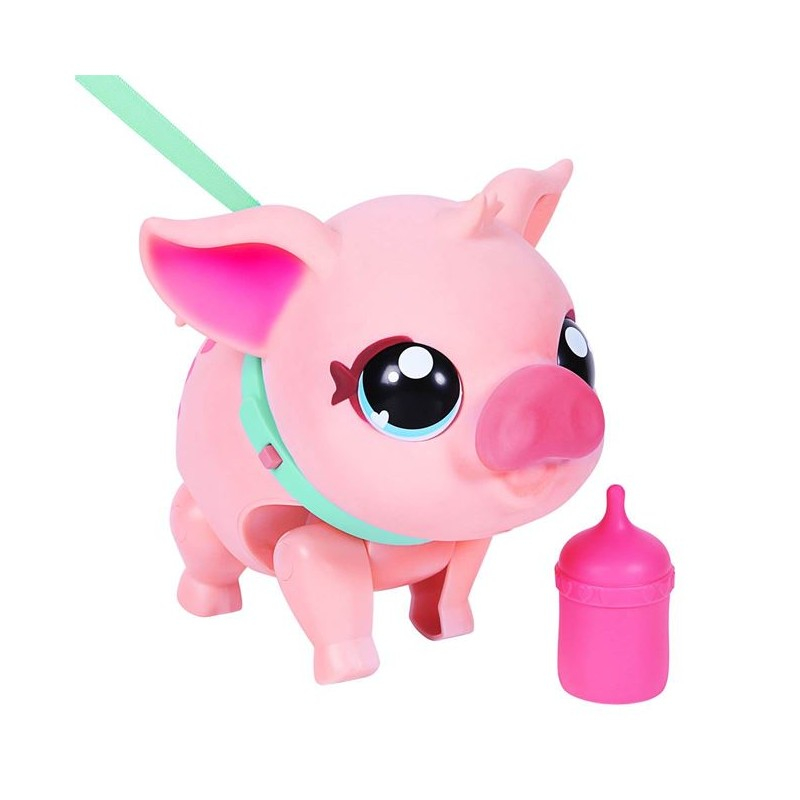 Purcelus Interactiv Lucky The Piggy  cu 25 Sunete si Reactii  Amuzante,  Live Pets My Pets Piggly - Giochi Preziosi [7]
