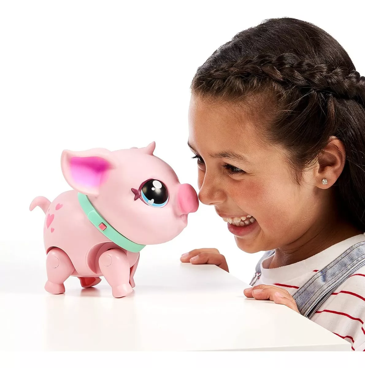 Purcelus Interactiv Lucky The Piggy  cu 25 Sunete si Reactii  Amuzante,  Live Pets My Pets Piggly - Giochi Preziosi [12]