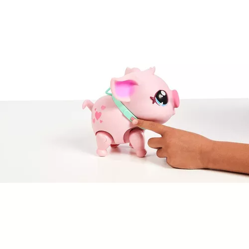 Purcelus Interactiv Lucky The Piggy  cu 25 Sunete si Reactii  Amuzante,  Live Pets My Pets Piggly - Giochi Preziosi [9]