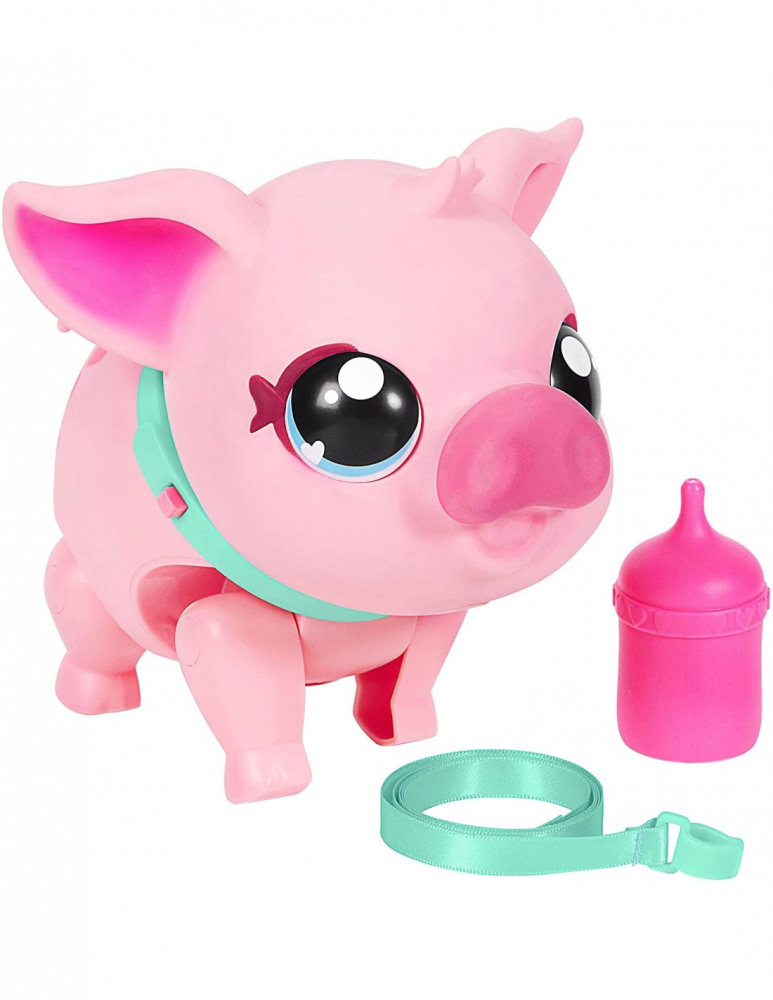 Purcelus Interactiv Lucky The Piggy  cu 25 Sunete si Reactii  Amuzante,  Live Pets My Pets Piggly - Giochi Preziosi [8]