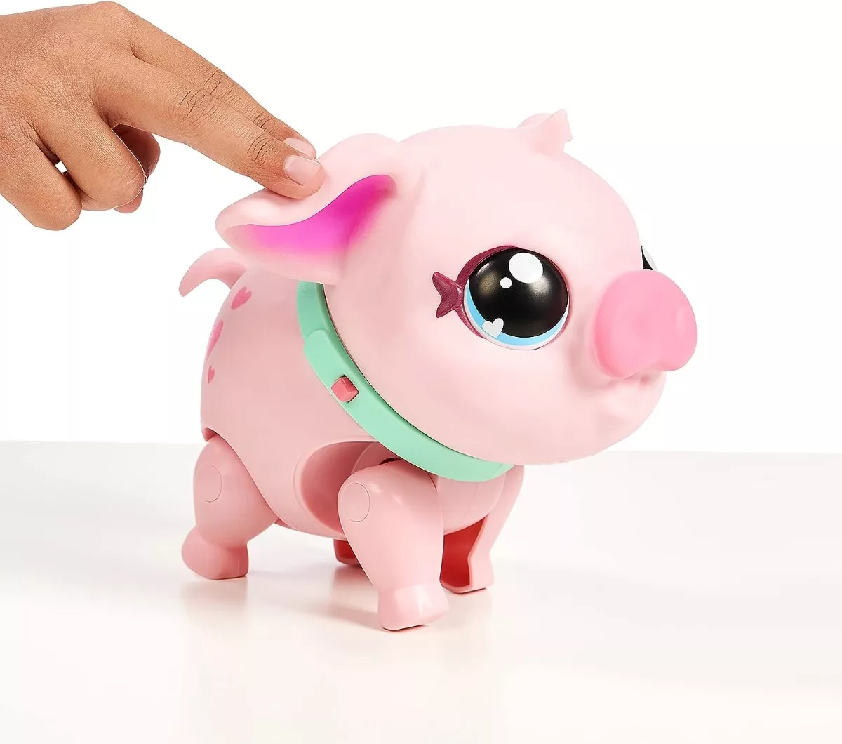 Purcelus Interactiv Lucky The Piggy  cu 25 Sunete si Reactii  Amuzante,  Live Pets My Pets Piggly - Giochi Preziosi [11]