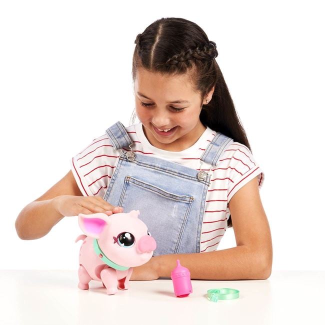 Purcelus Interactiv Lucky The Piggy  cu 25 Sunete si Reactii  Amuzante,  Live Pets My Pets Piggly - Giochi Preziosi [5]