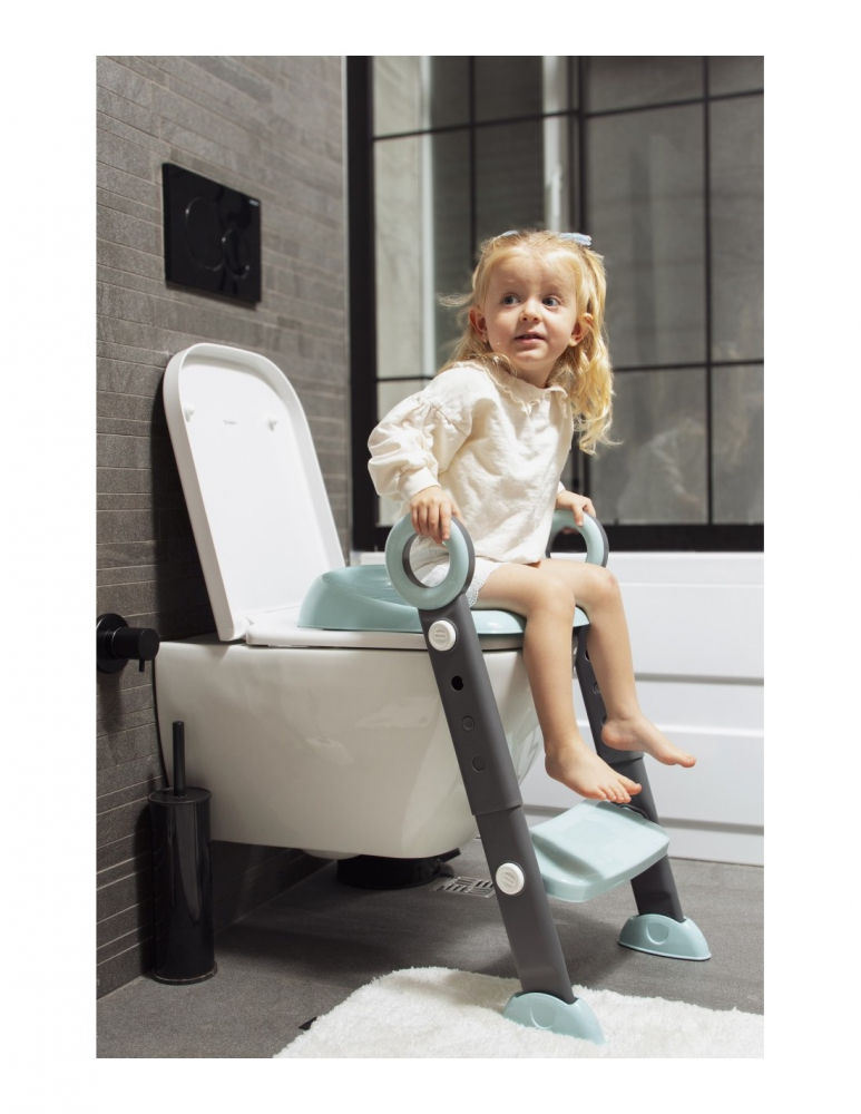 Reductor WC cu Scară Antiderapanta compatibil cu toate tipurile de Toalete  -  BabyJem – Reglabil, Pliabil, Anti-Alunecare - Antarcit [2]