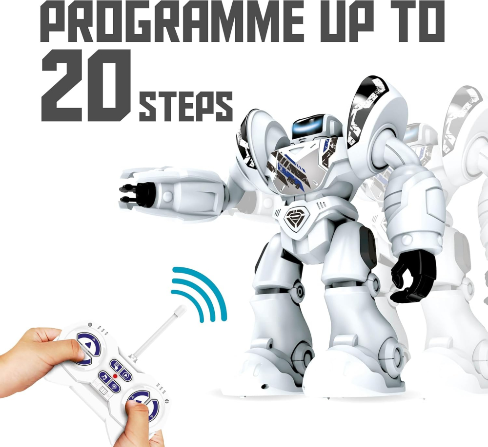 Robot Interactiv -  Super Robo Blast , Inteligenta Artificiala  20 de Actiuni si Expresii Faciale LED,  Efecte Sonore Robotizate [9]