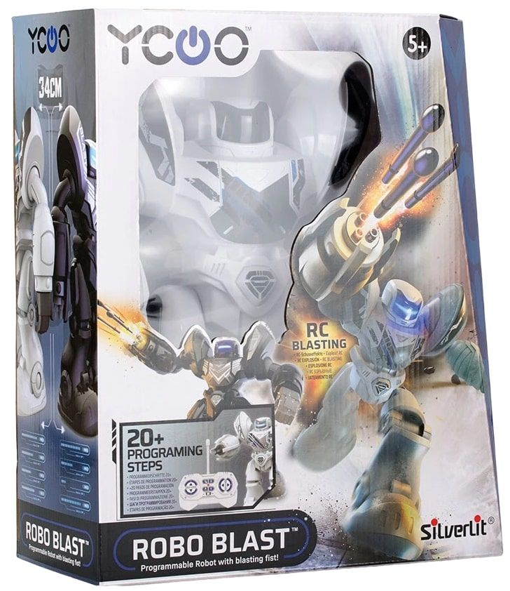 Robot Interactiv -  Super Robo Blast , Inteligenta Artificiala  20 de Actiuni si Expresii Faciale LED,  Efecte Sonore Robotizate [4]
